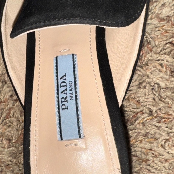Prada Calzature Donna Nero Heels, size 38 - Picture 3 of 13